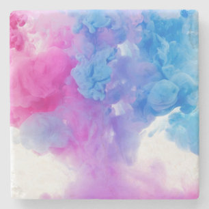 Paint Plumes Stone Coaster