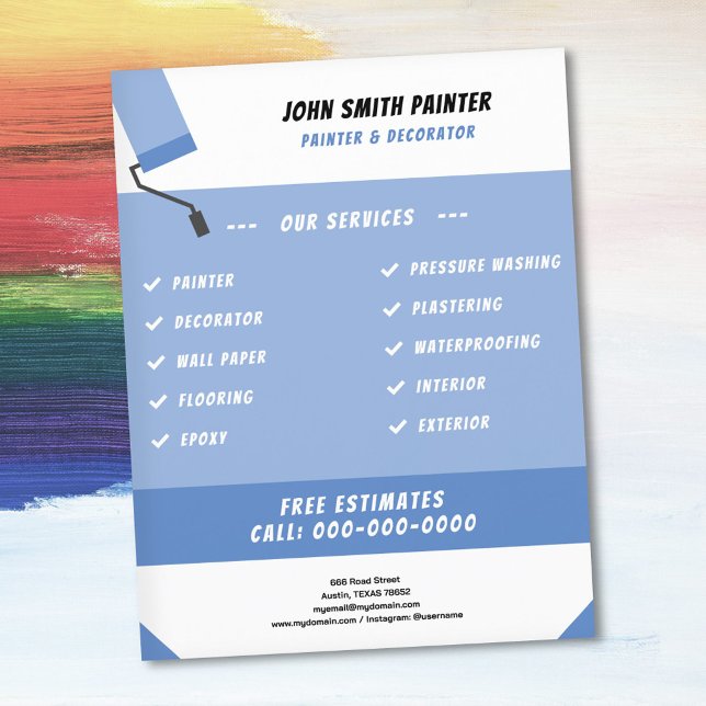 Paint Roller - Painter & Decorator Flyer (Painter & Decorator Flyer)