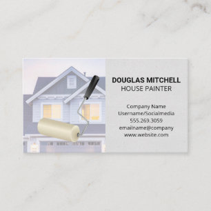 Paint Roller Residential Home Business Card