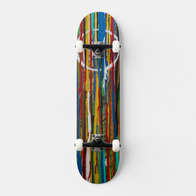 Paint Run Art Skateboard (Front)
