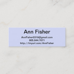 Paint sample blue skinny business card
