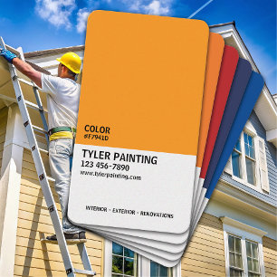 Paint Sample Painting Company Business Card