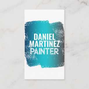 Paint services gradient painted wall business card