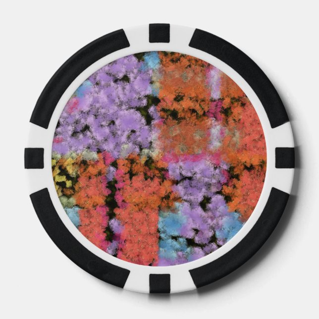Paint shapes texture poker chips (Front)