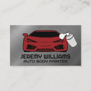 Paint Shop   Car Spray Paint Logo Business Card