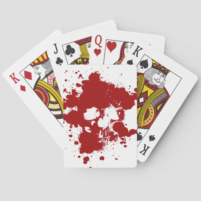 Paint Skull Playing Cards (Back)