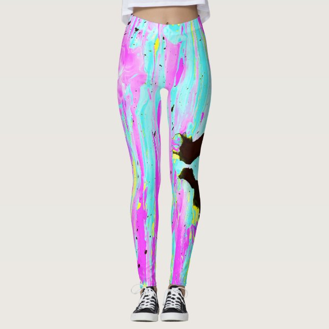 Paint Smear Leggings (Front)