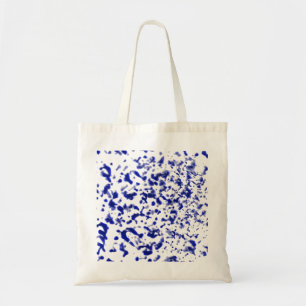 Paint Spatter Blue Tote Bag