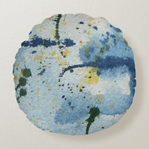 Paint Spatter                                      Round Pillow