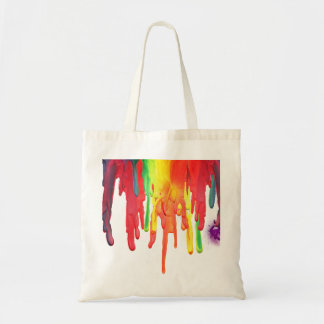 Paint Spill Design Tote Bag