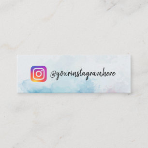 Paint Splash Blue instagram business card