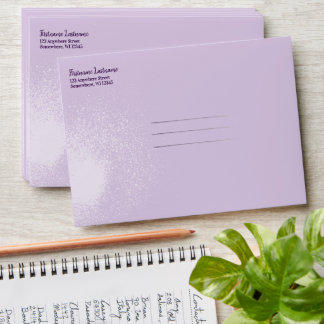 Paint Splash Cassette Tape Grey-Lavender Envelope