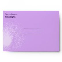 Paint Splash Cassette Tape Lavender Envelope