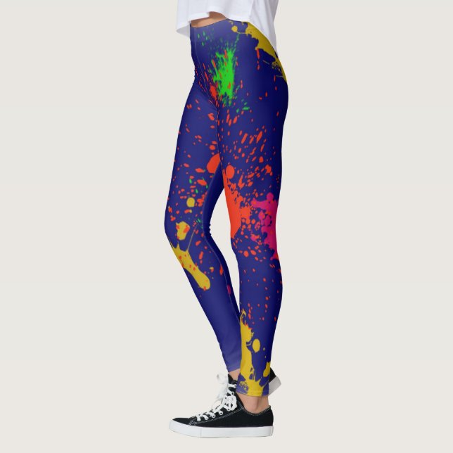 Paint Splash Designer Leggings - Gifts (Left)