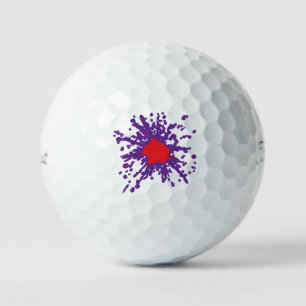 Paint Splash Golf Balls