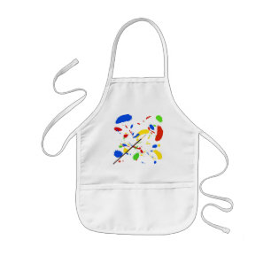 Paint splash kids apron