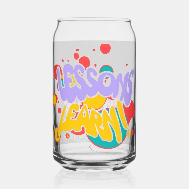  PAINT SPLASH LESSONS LEARN GLASS CUP (Recto)