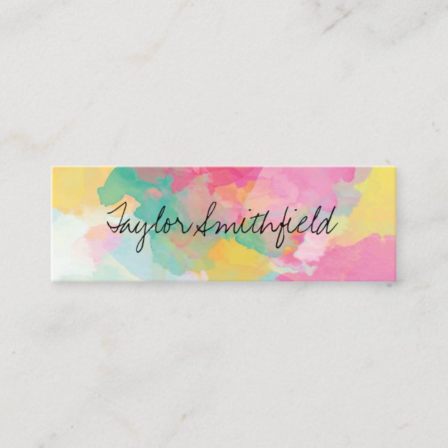 paint splash mini business card (Front)