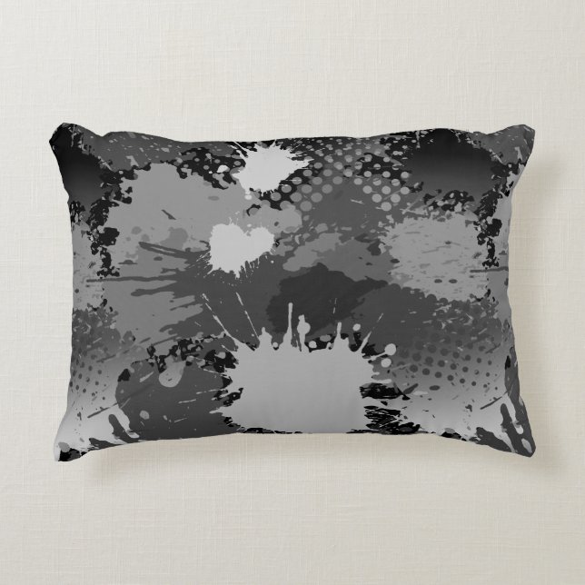 Paint Splash Pattern 2 Accent Pillow (Front)