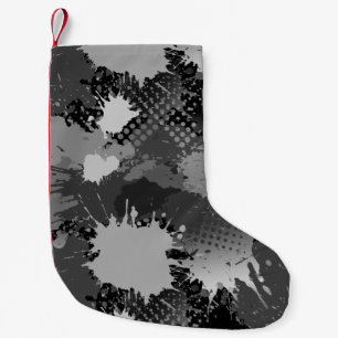 Paint Splash Pattern 2 Small Christmas Stocking