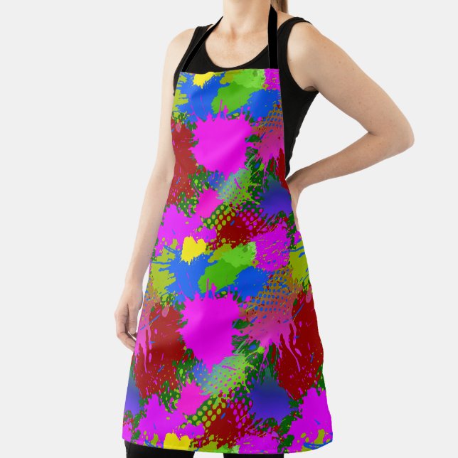 Paint Splash Pattern 3 Apron (Insitu)