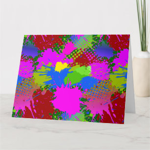 Paint Splash Pattern 3 Thank You Card