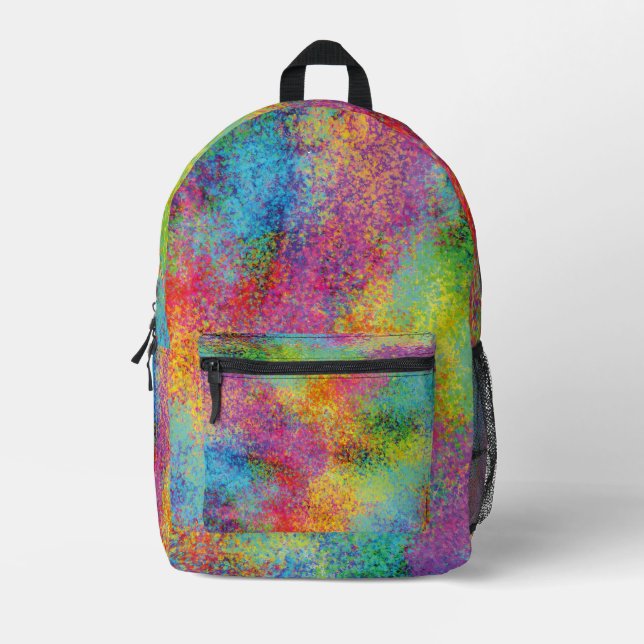 Paint splash. printed backpack (Front)