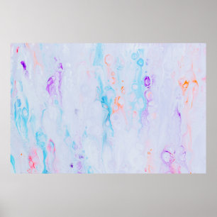 Paint splashes artwork poster