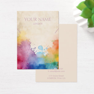 Paint splashes necklace or bracelet display card