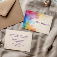 Paint splashes The Details Enclosure Card