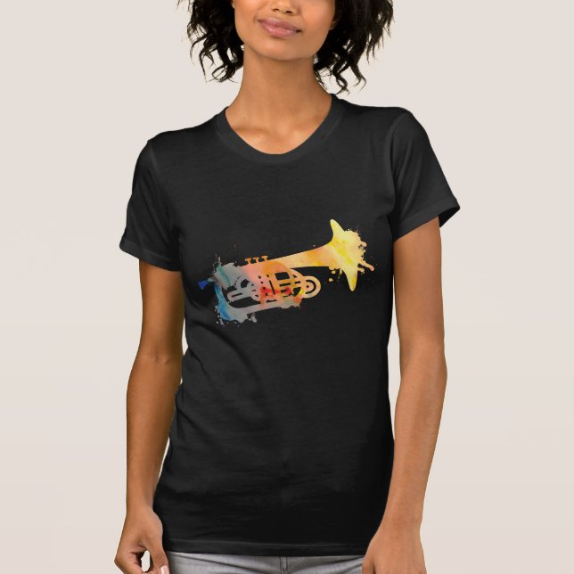 Paint Splat Mellophone T-Shirt (Front)