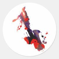 Paint Splat Saxophone