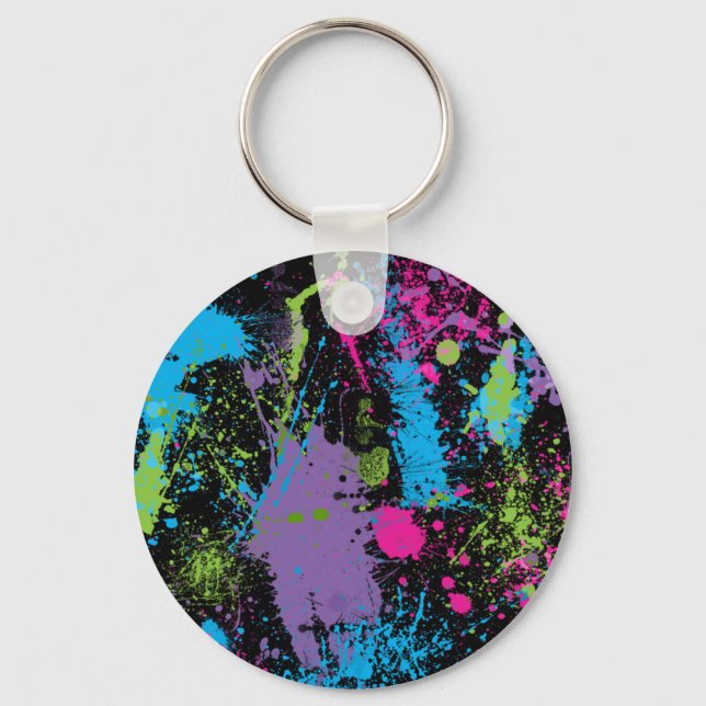 Paint Splater Keychain (Front)