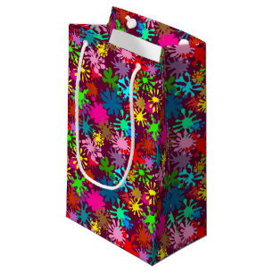 Paint Splats Customizable Small Gift Bag