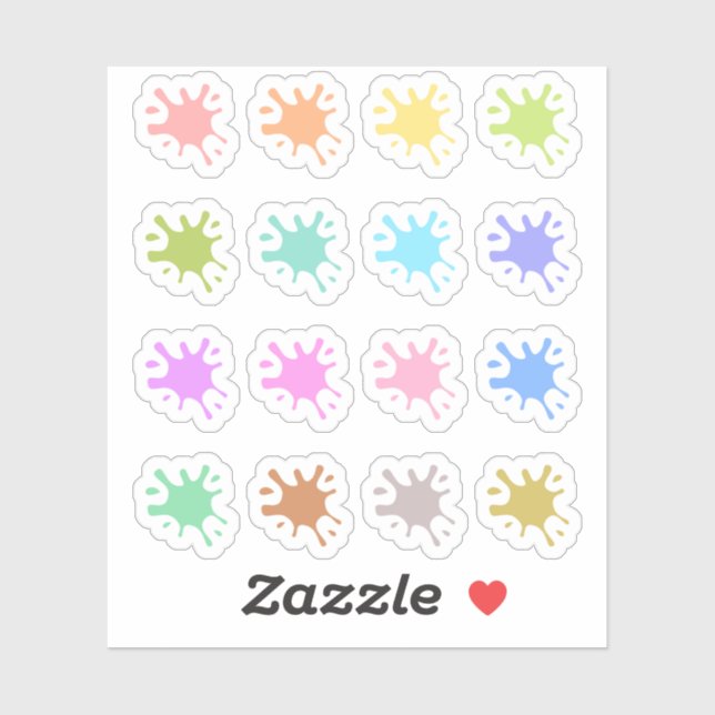 Paint Splats Date Covers Art Teacher Bujo Planner (Sheet)