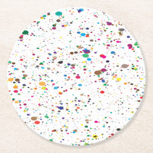 Paint Splatter Coasters