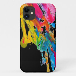 paint splatter colour colours class brush stroke iPhone 11 case