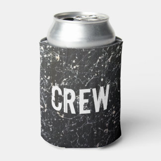 Paint Splatter CREW | Charcoal and White Can Cooler