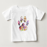 Paint Splatter Dog Paw Print