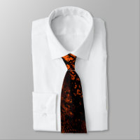 Paint Splatter Effect Orange & Black 