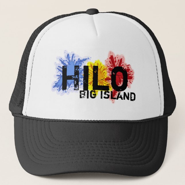 Paint splatter Hilo hawaii grand casquette île (Devant)