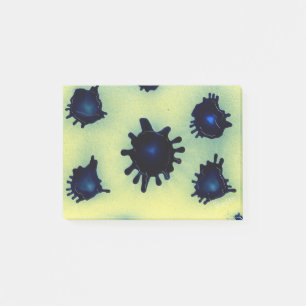 Paint Splatter in Blue Post-it Notes