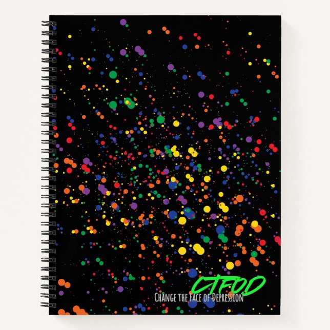 Paint Splatter Journal – Night Edition | CTFOD (Front)
