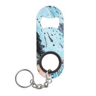 Paint Splatter Keychain Bottle Opener