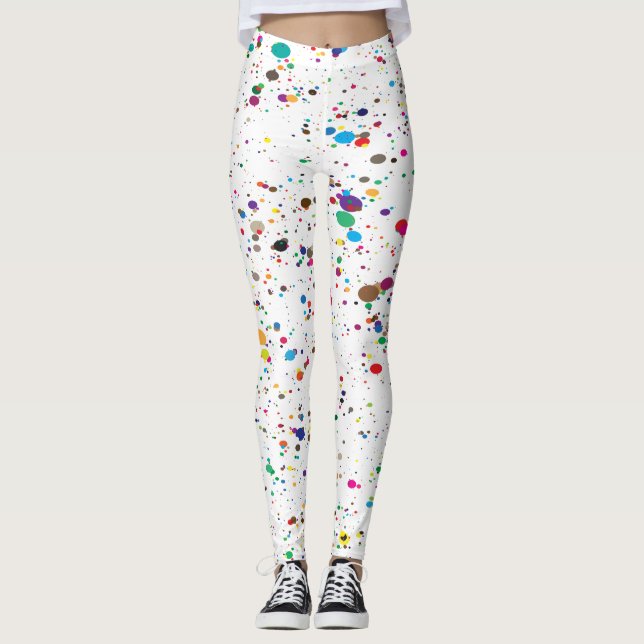 Paint Splatter Leggings (Front)