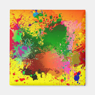 Paint Splatter Magnet