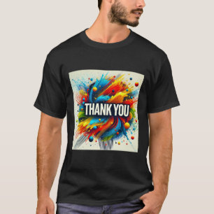 Paint Splatter Merci Mens Tshirt