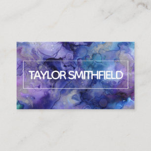 paint splatter modern trendy bold business card