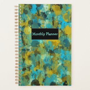 Paint Splatter Monthly Planner