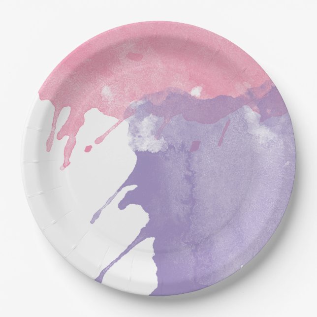 Paint Splatter Party Plates (Front)
